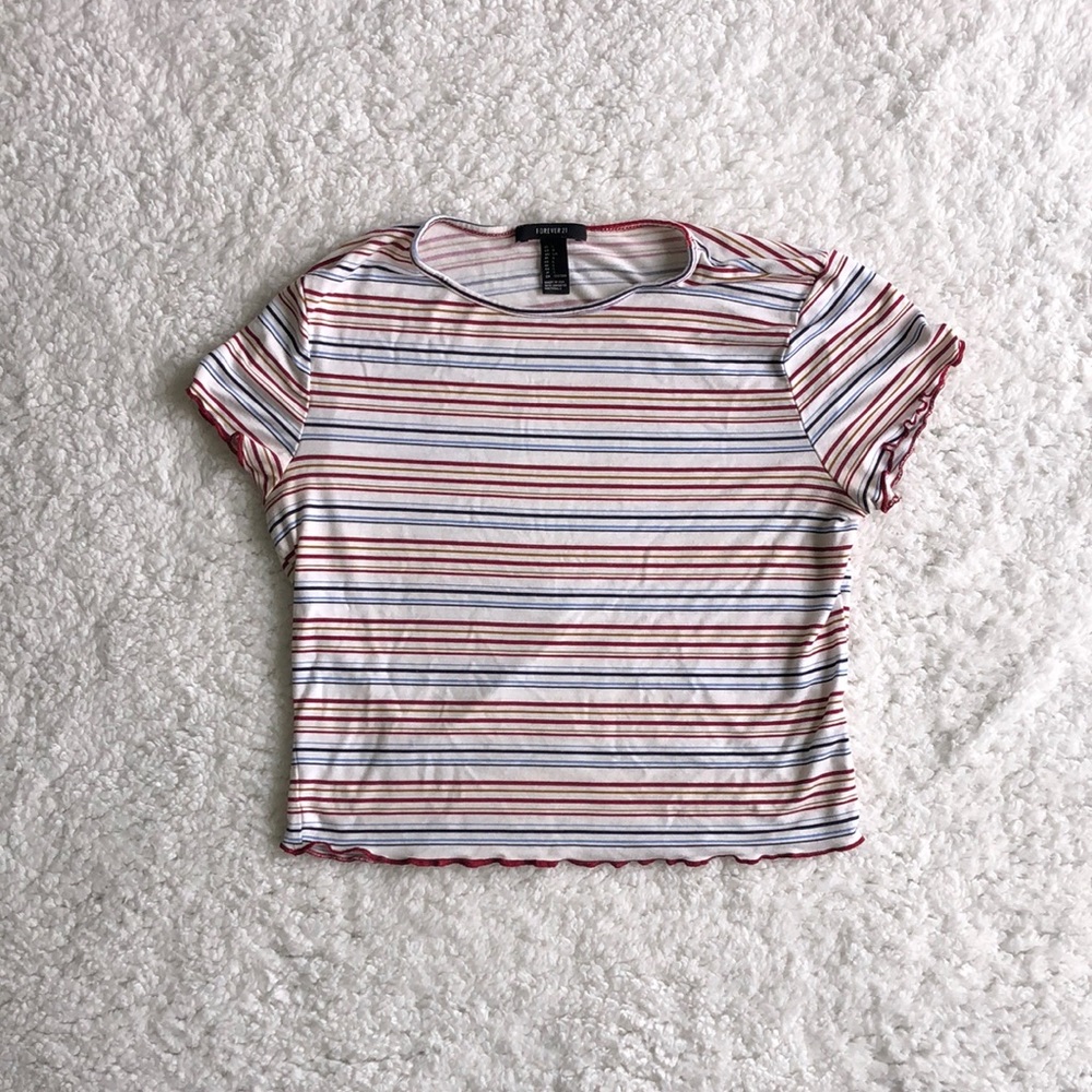 Forever 21 Large Crop Tee.